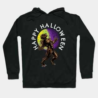 Happy Halloween Werewolf Full Moon Hoodie